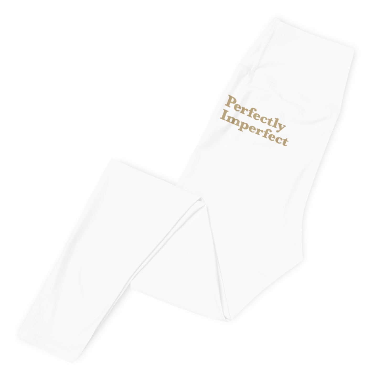 Perfectly Imperfect White Yoga Leggings