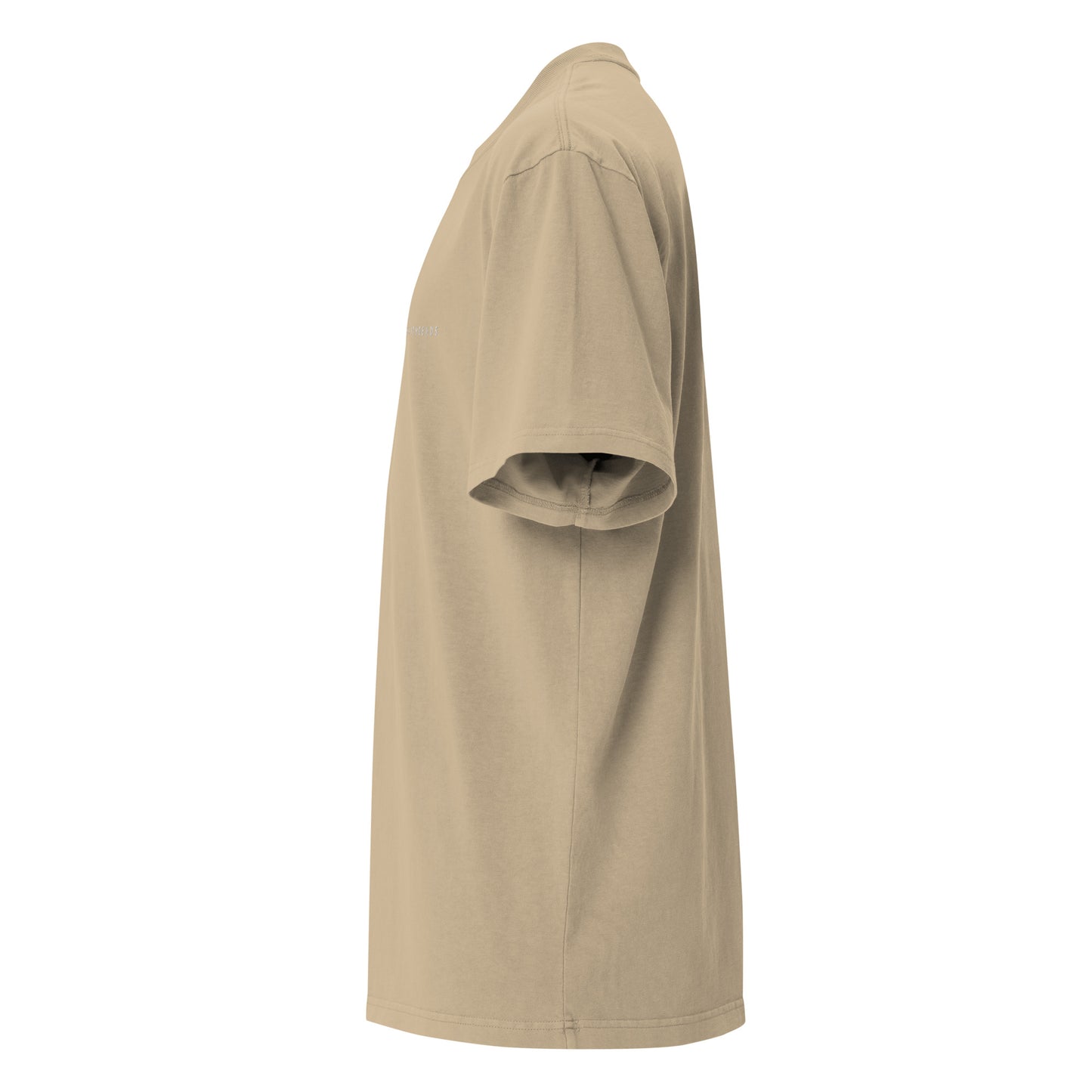 Elementary Threads White Embroidered Oversized faded t-shirt