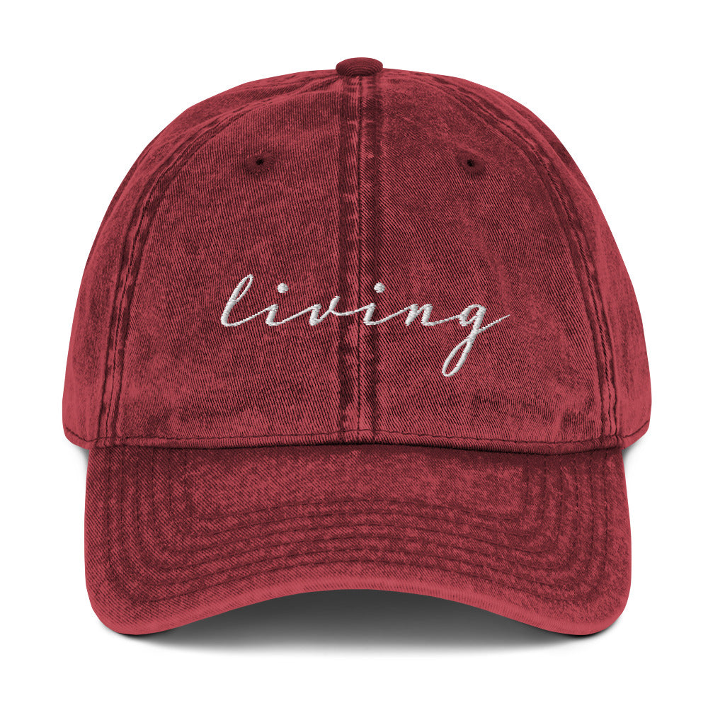 Living Vintage Cotton Twill Cap