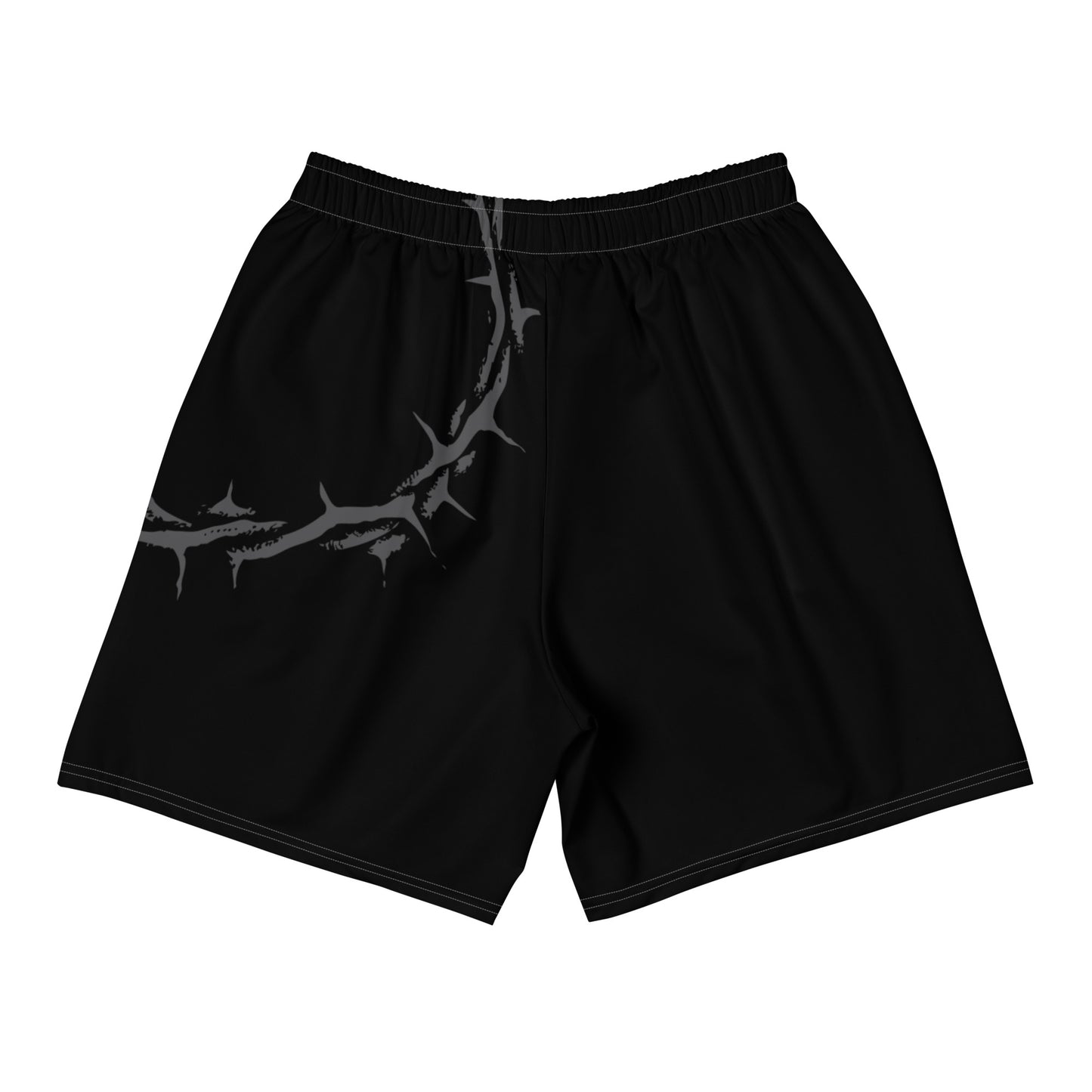 My Weakness His Strength (Black/Gray) Unisex Athletic Shorts