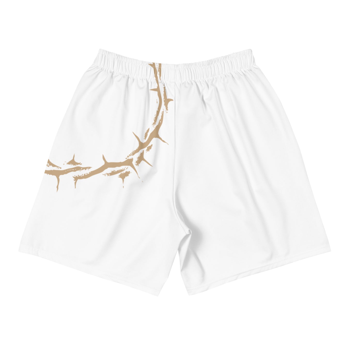 My Weakness His Strength (White) Unisex Athletic Shorts