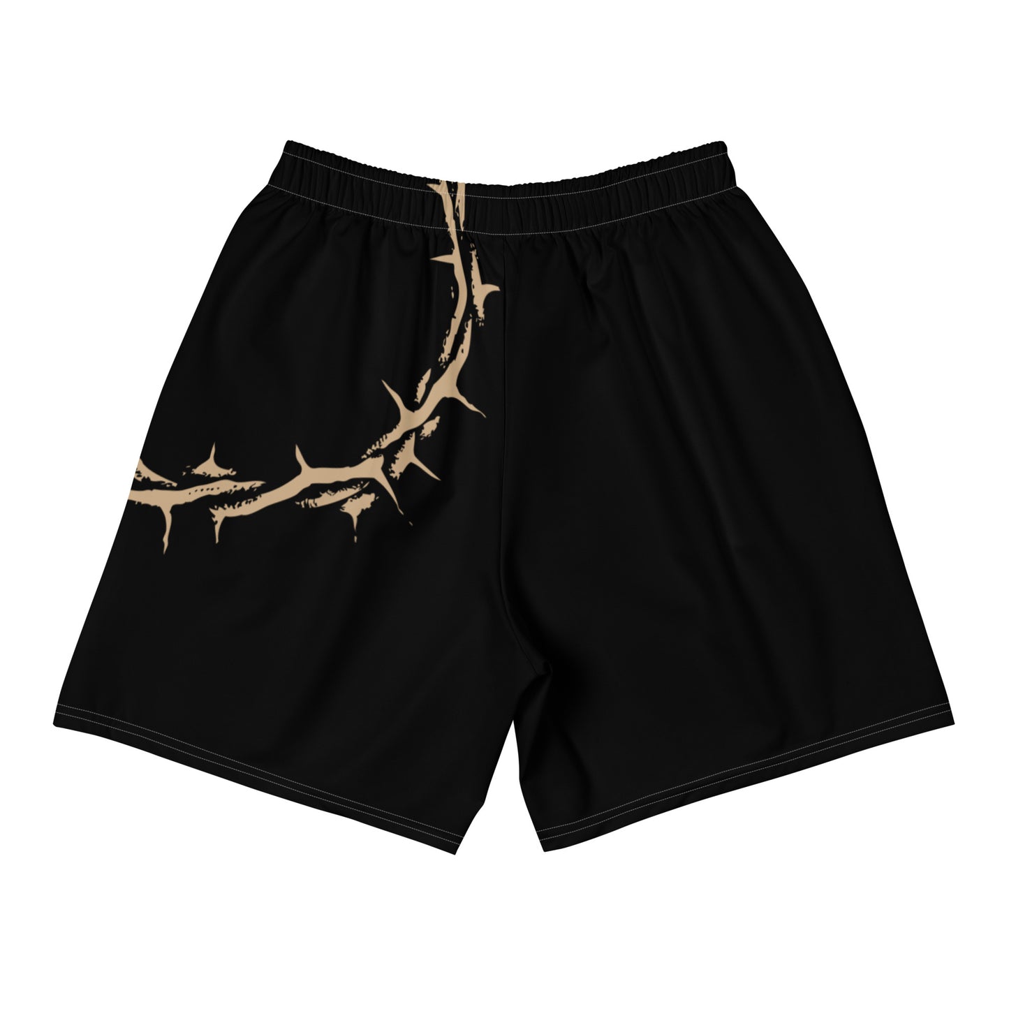 My Weakness His Strength (Black/Gold) Unisex Athletic Shorts