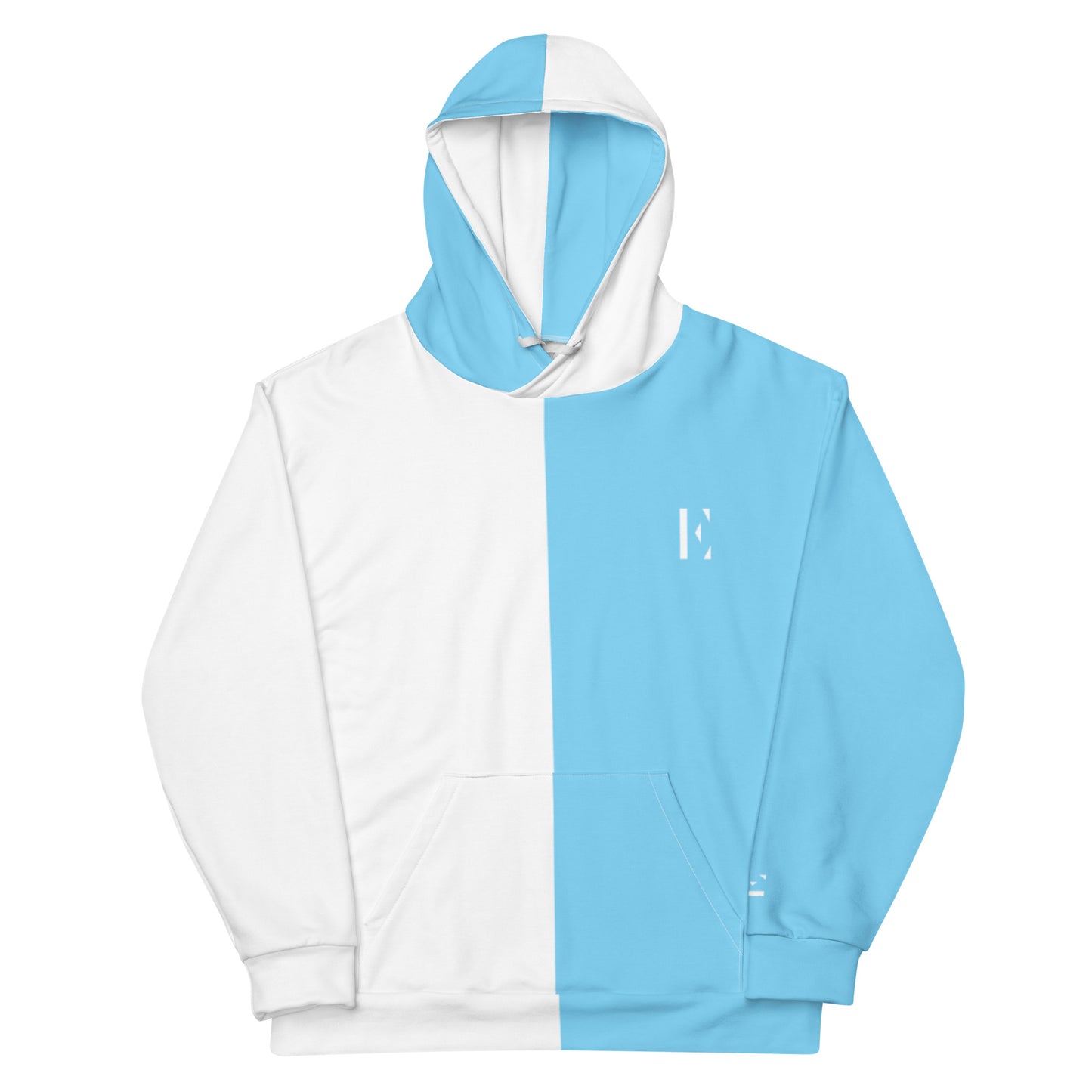 Elementary Threads (White/Blue) Two Tone Hoodie