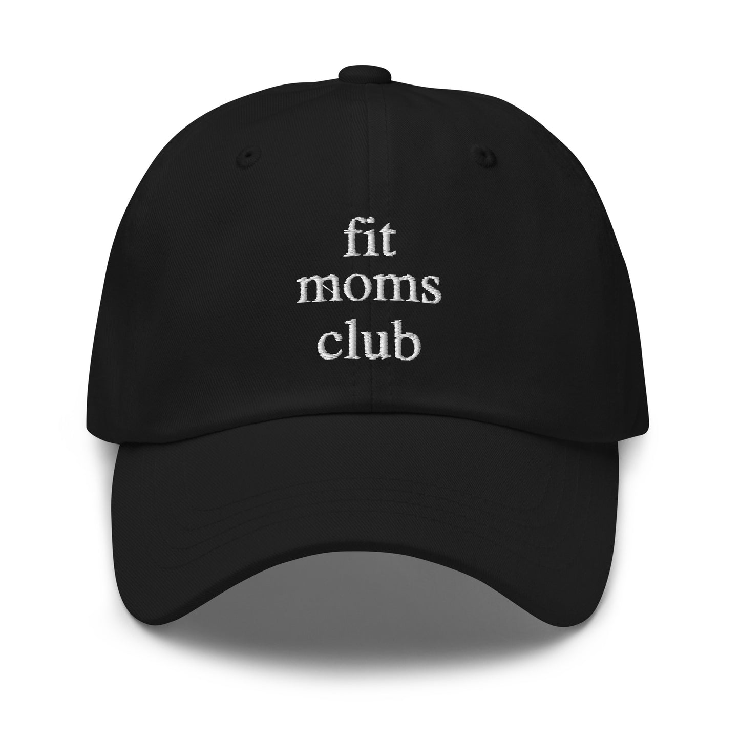 fit moms club (White Embroidered) Dad hat