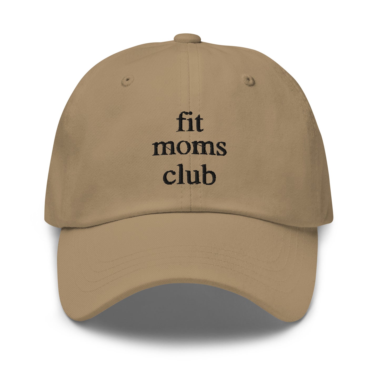 fit moms club (Black Embroidered) Dad hat