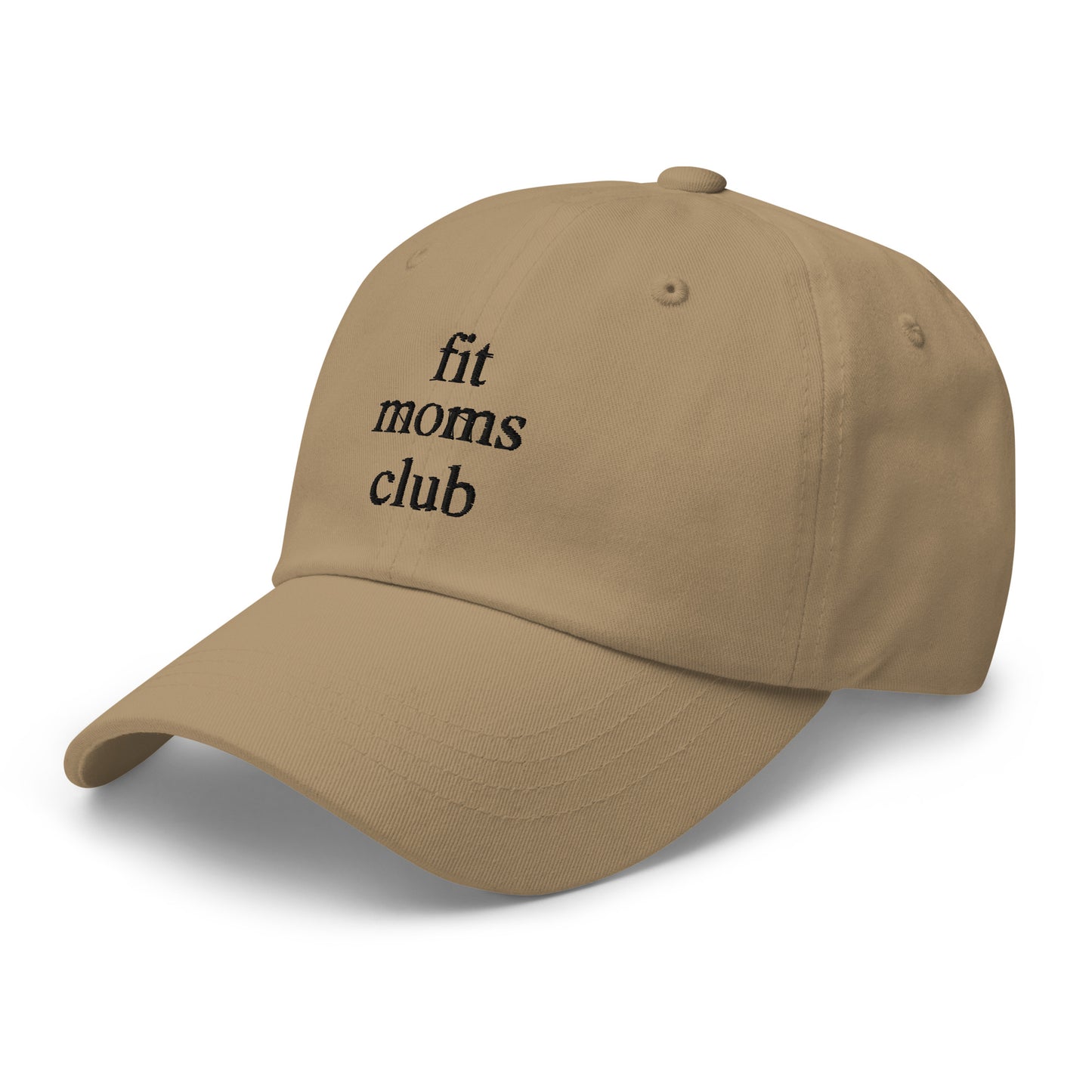 fit moms club (Black Embroidered) Dad hat