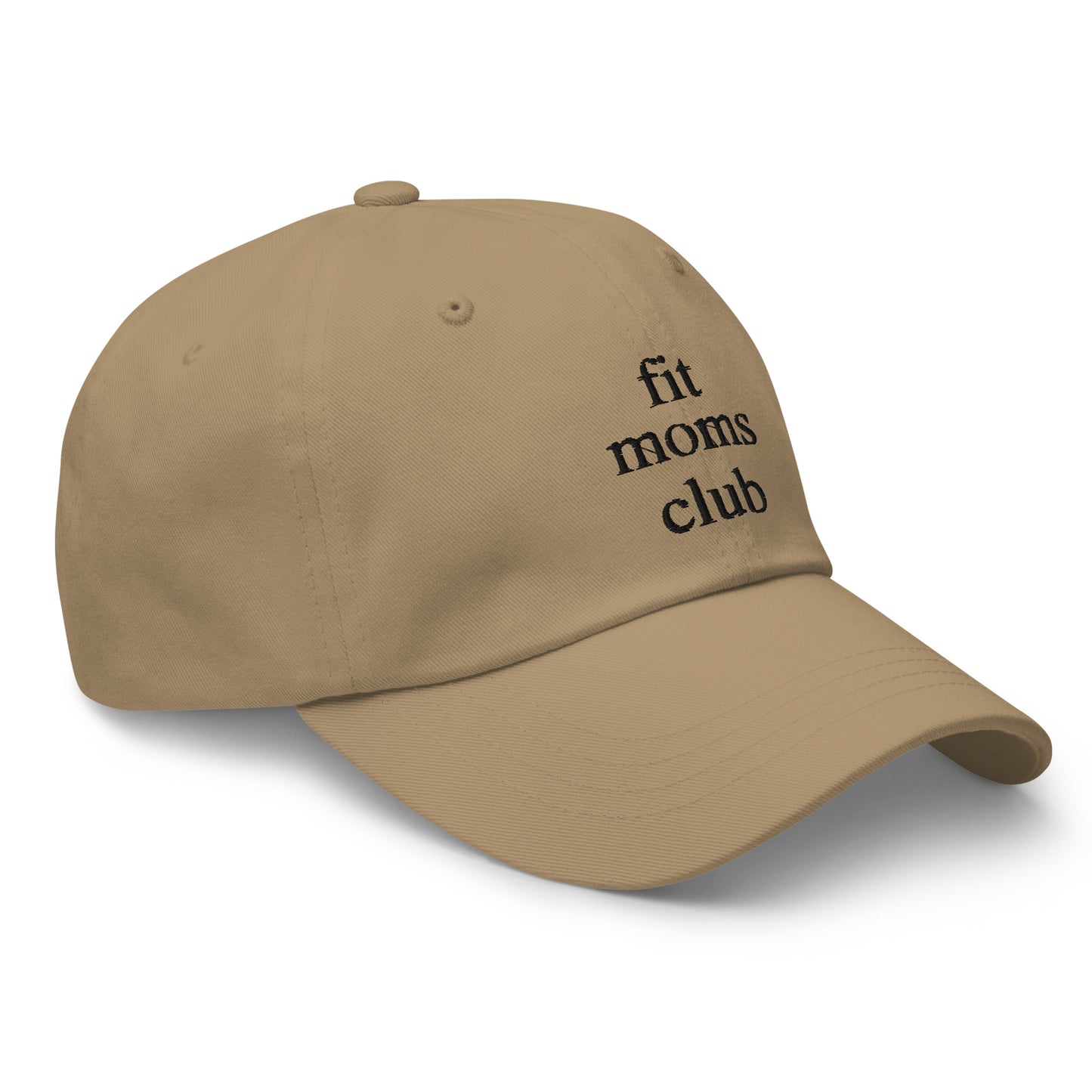 fit moms club (Black Embroidered) Dad hat