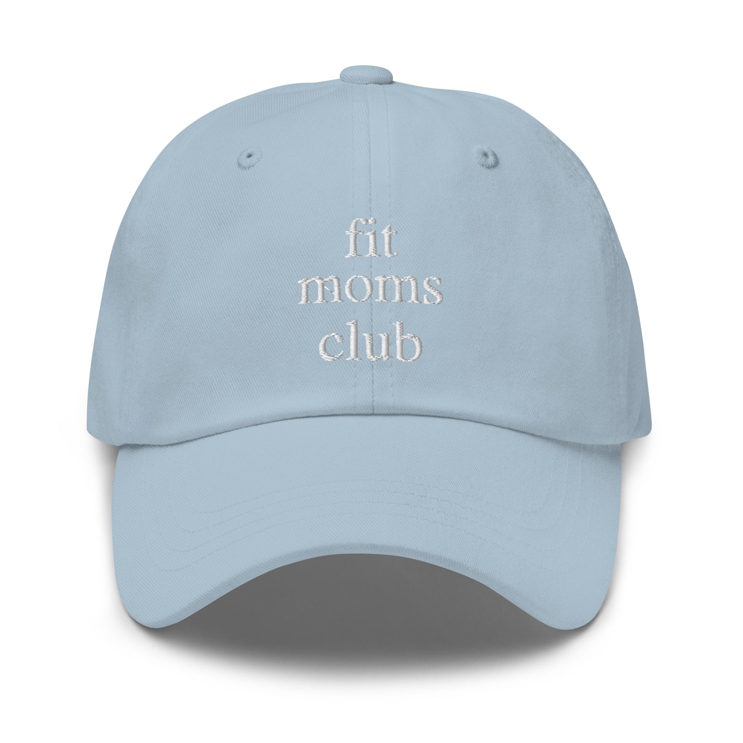 fit moms club (White Embroidered) Dad hat