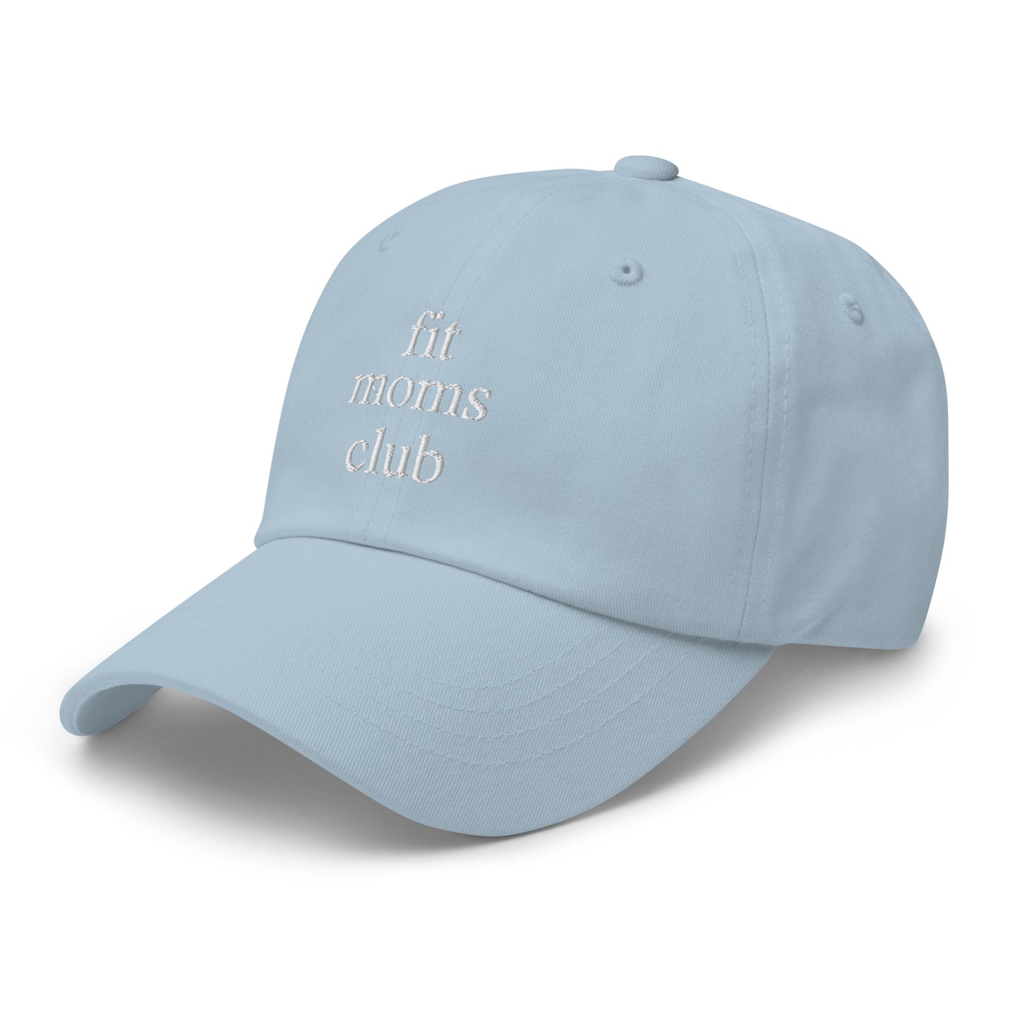 fit moms club (White Embroidered) Dad hat