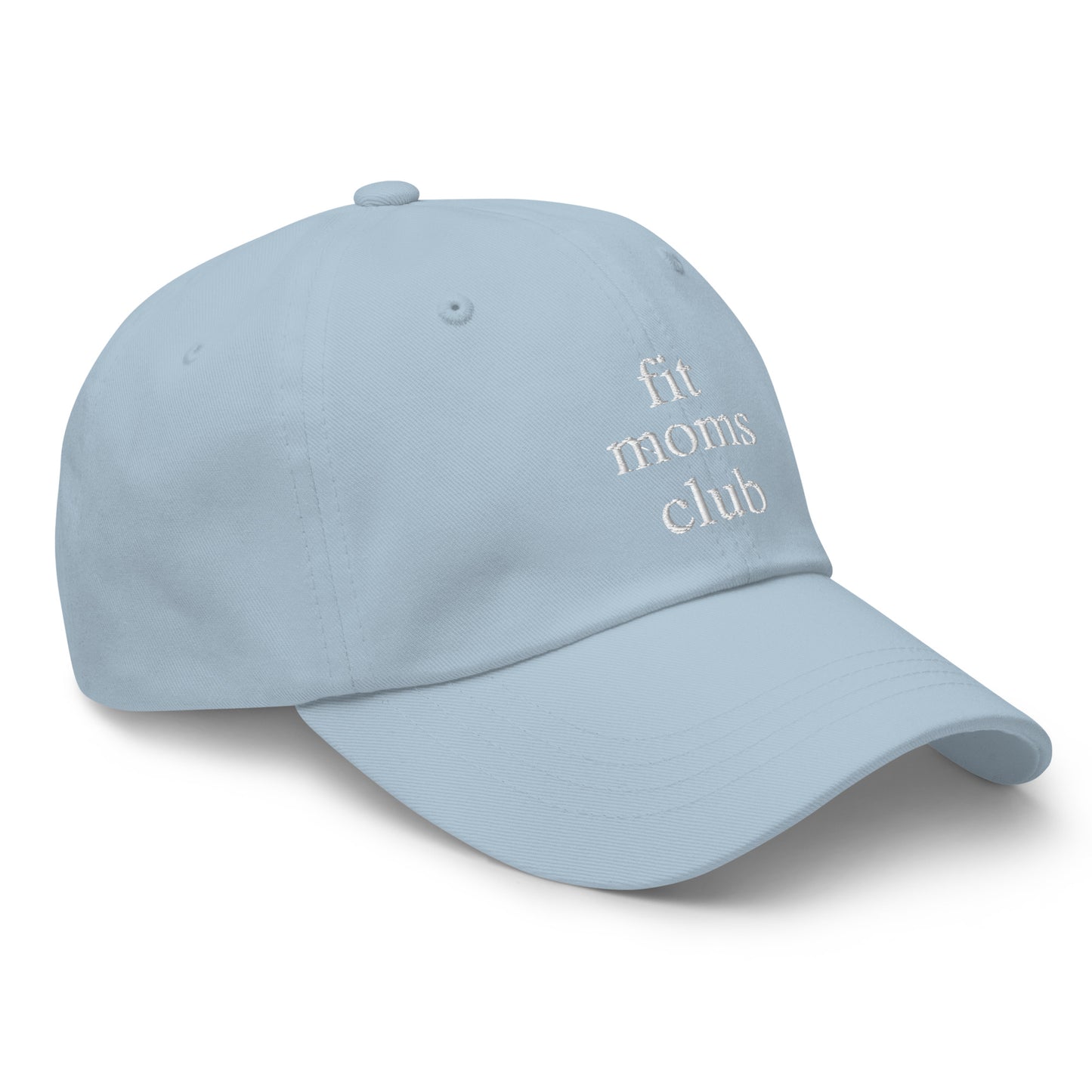 fit moms club (White Embroidered) Dad hat