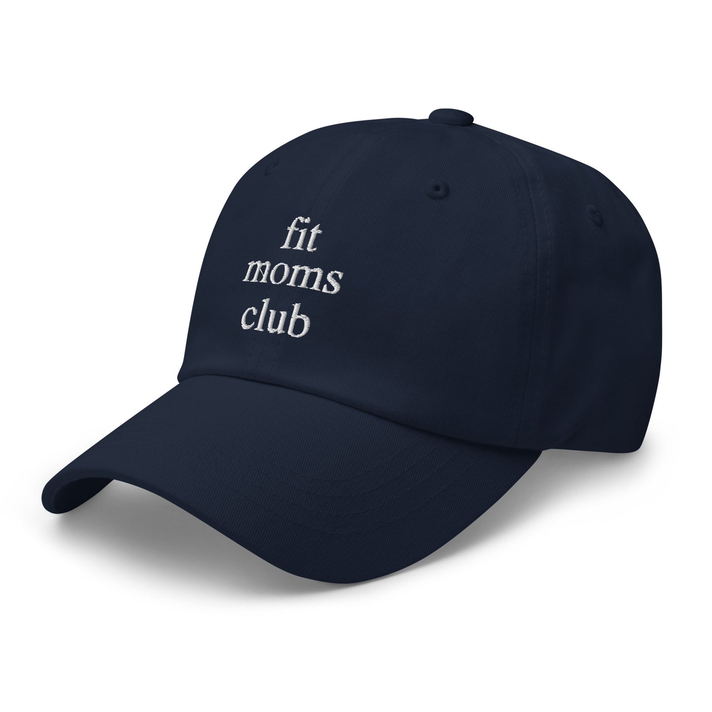 fit moms club (White Embroidered) Dad hat