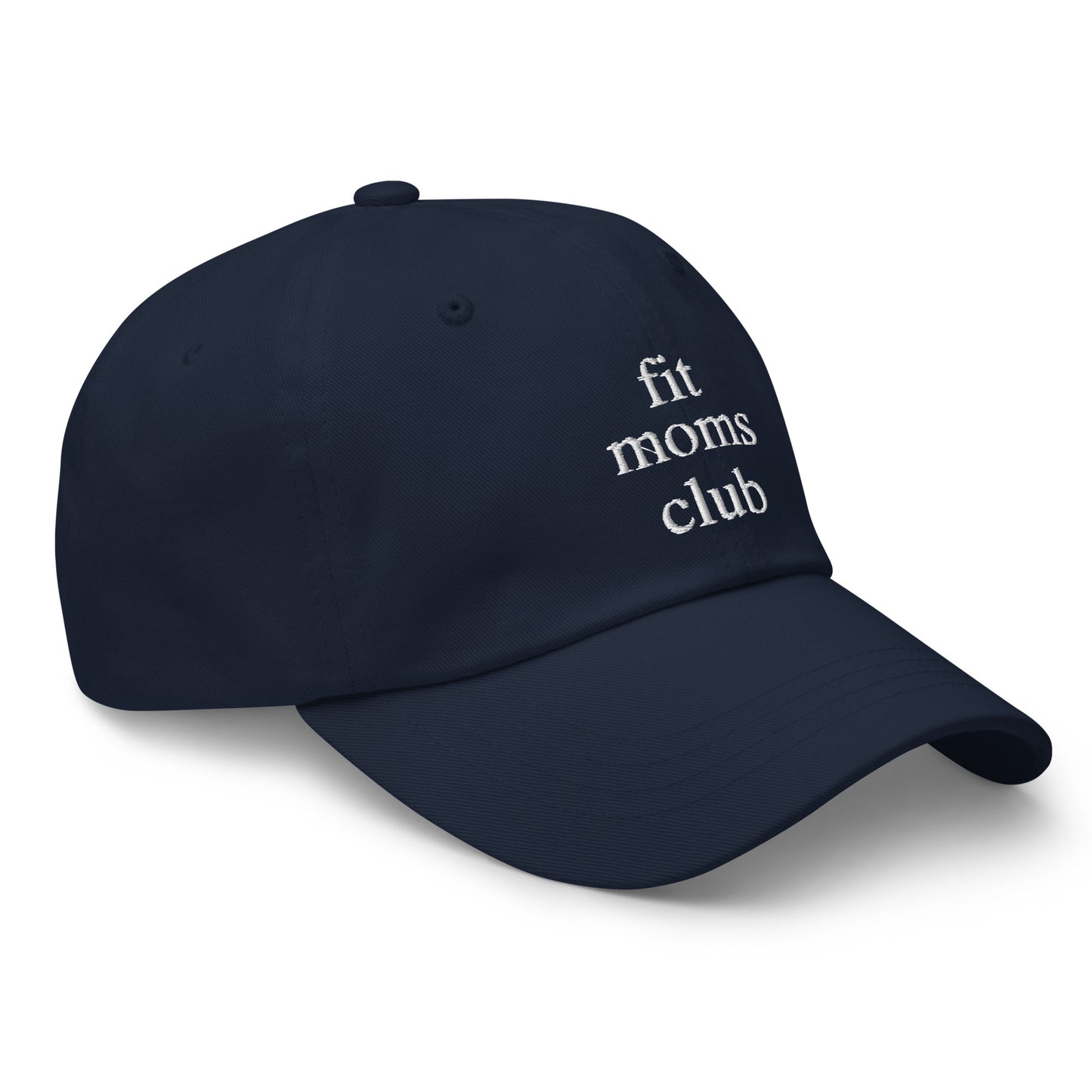 fit moms club (White Embroidered) Dad hat