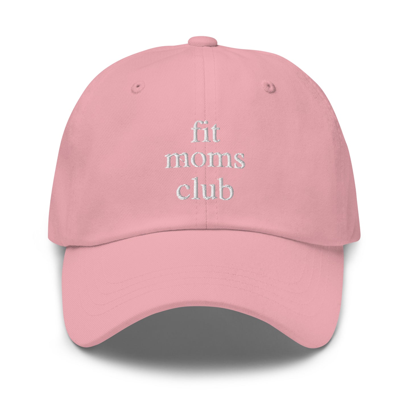 fit moms club (White Embroidered) Dad hat