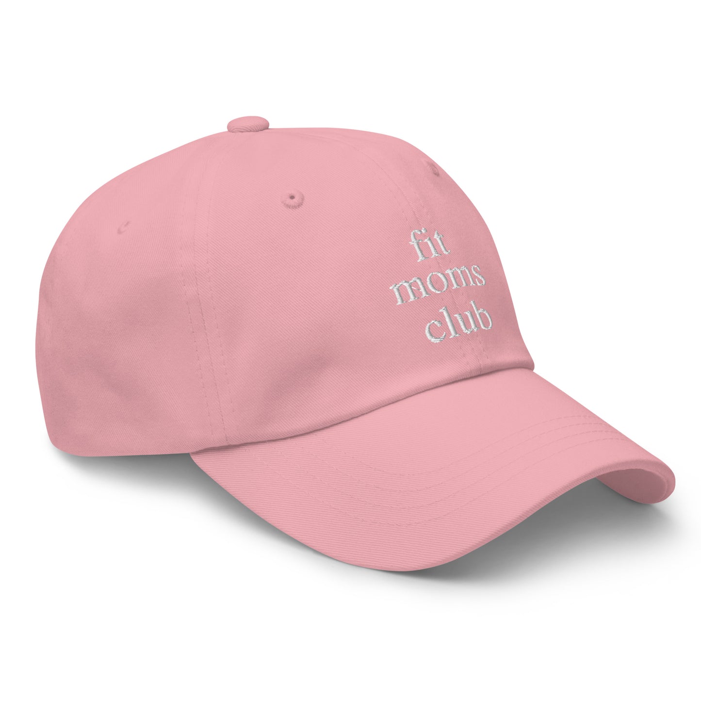 fit moms club (White Embroidered) Dad hat