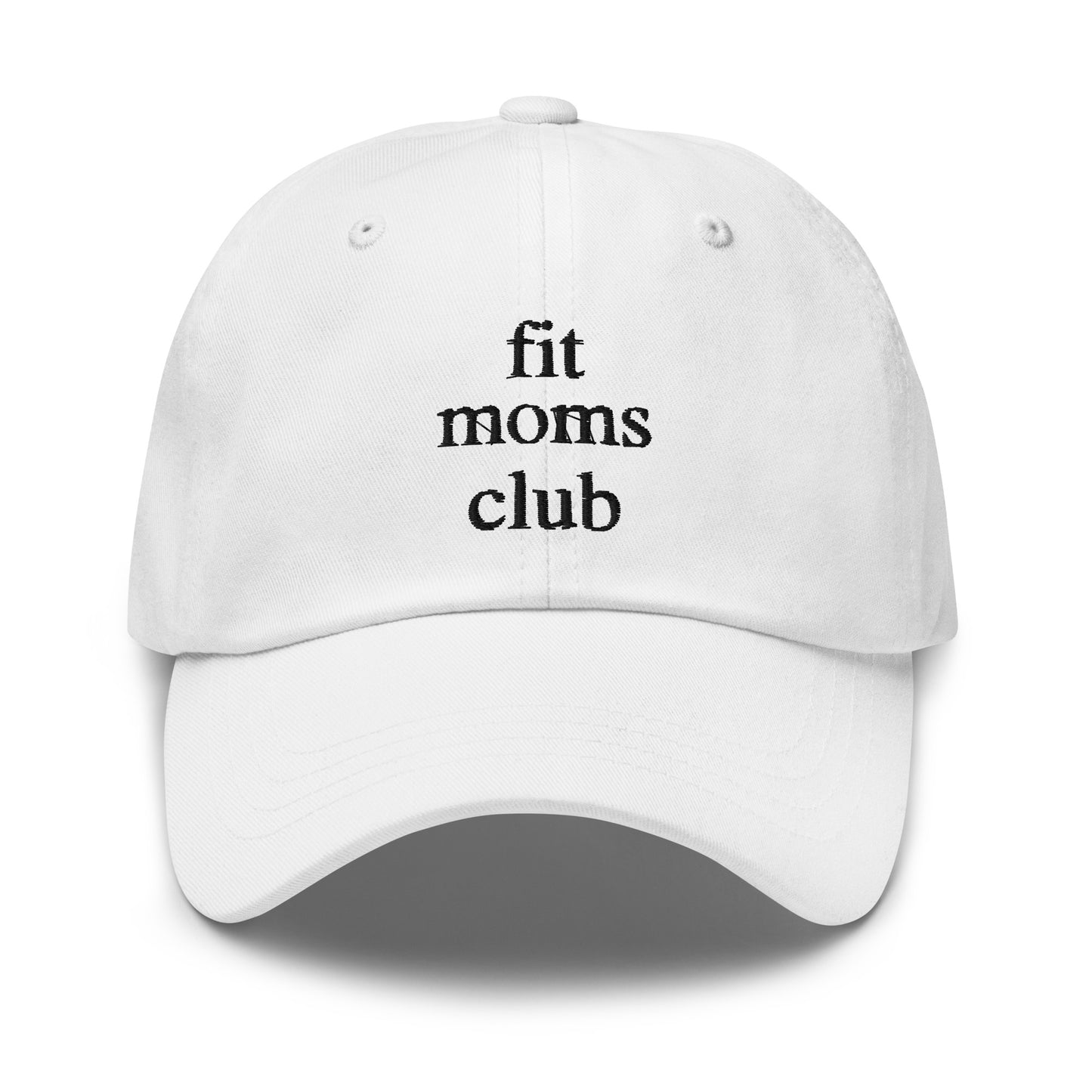 fit moms club (Black Embroidered) Dad hat