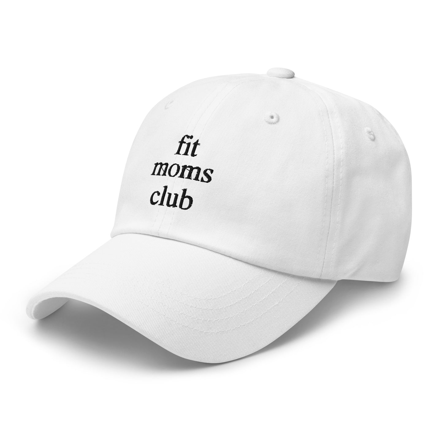 fit moms club (Black Embroidered) Dad hat