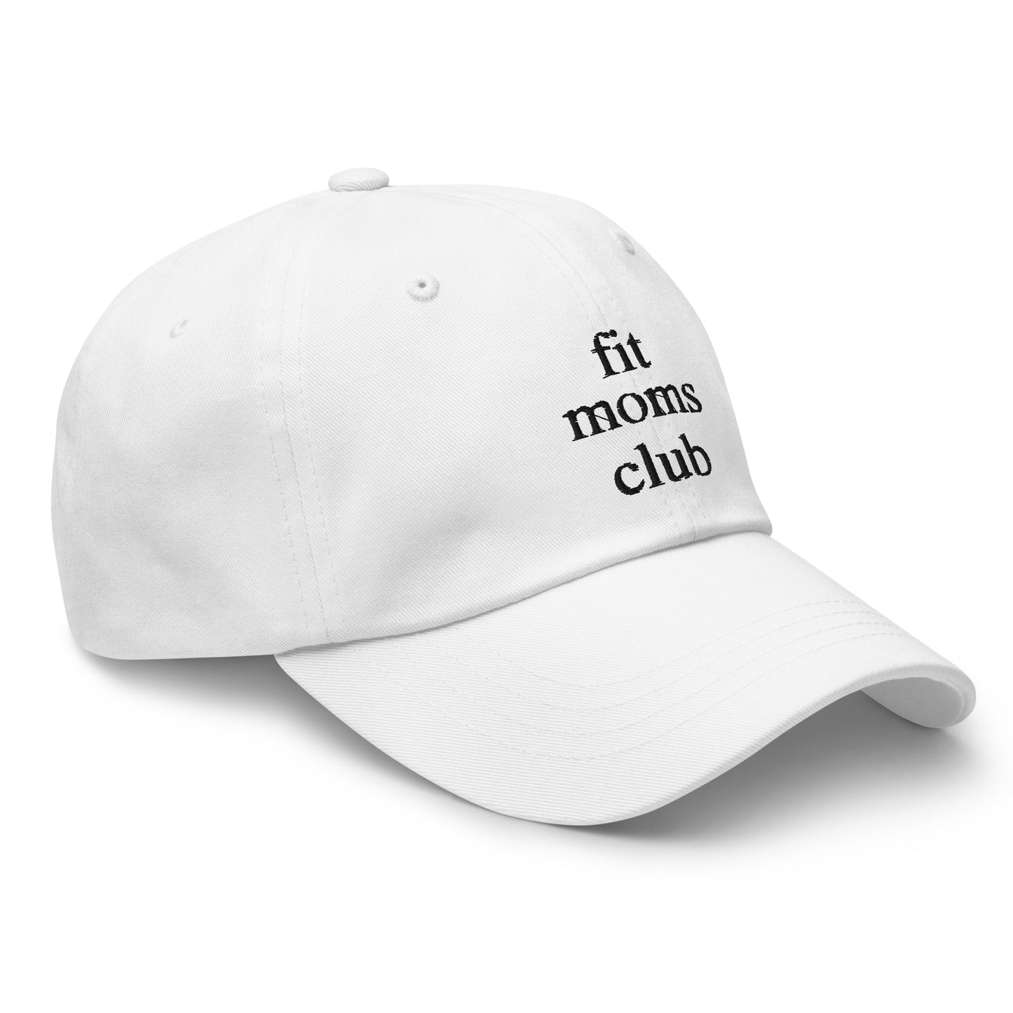 fit moms club (Black Embroidered) Dad hat