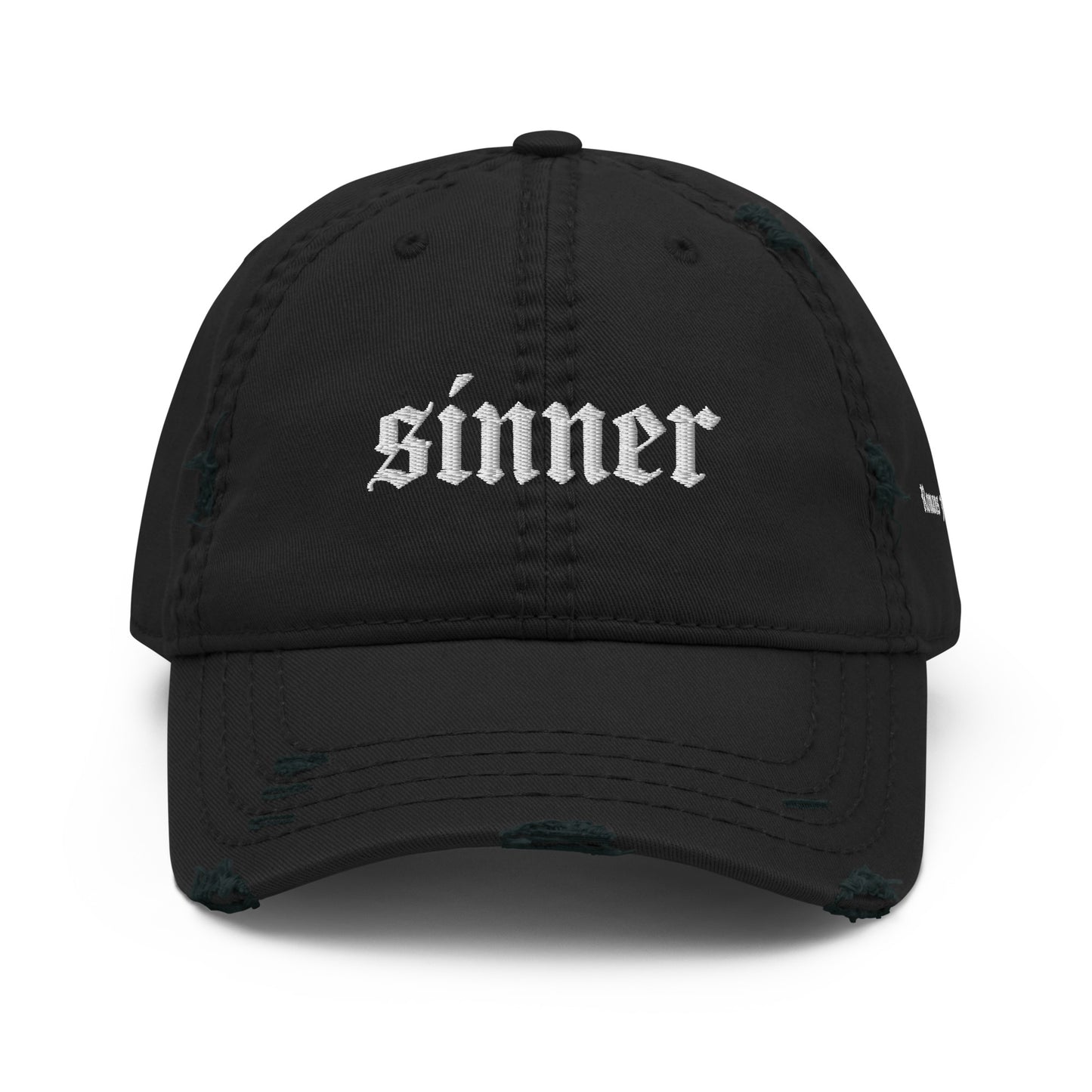 Sinner Distressed Dad Hat