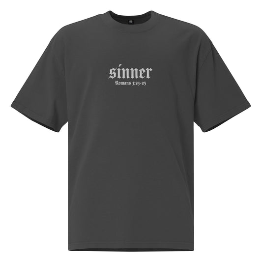 Sinner Oversized faded t-shirt