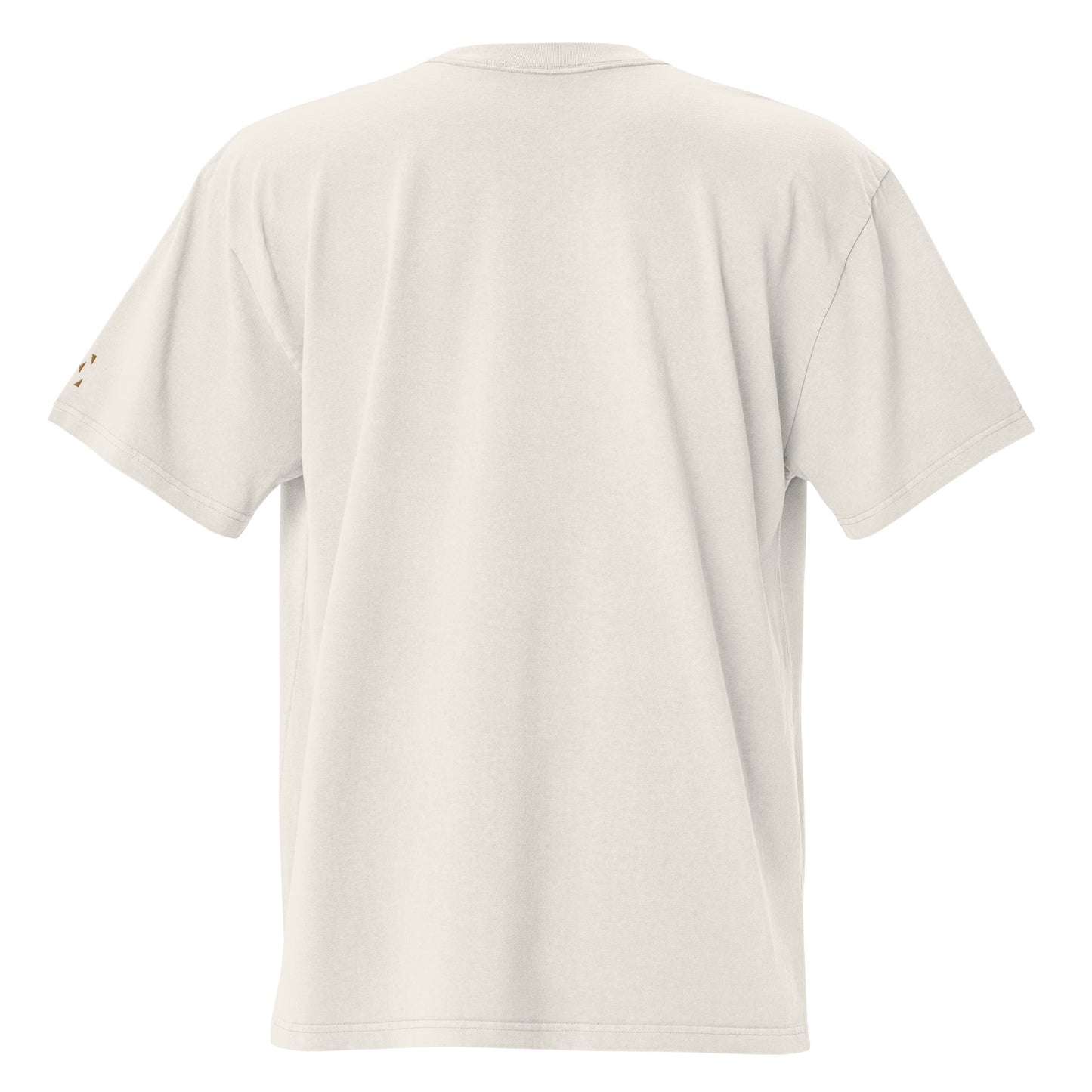 My Weakness His Strength (Gold Embroidered) Oversized faded t-shirt