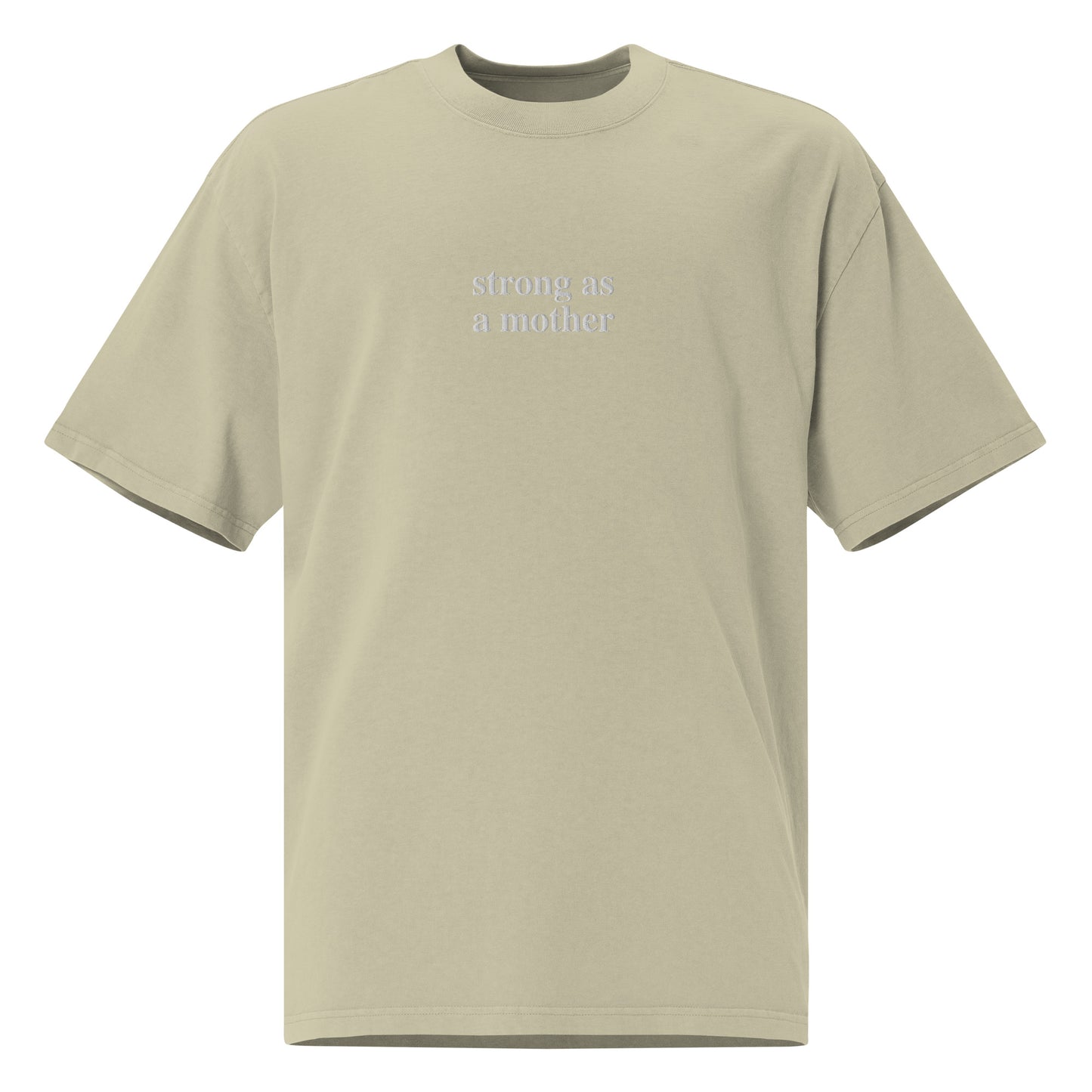 Strong as a Mother Oversized faded t-shirt