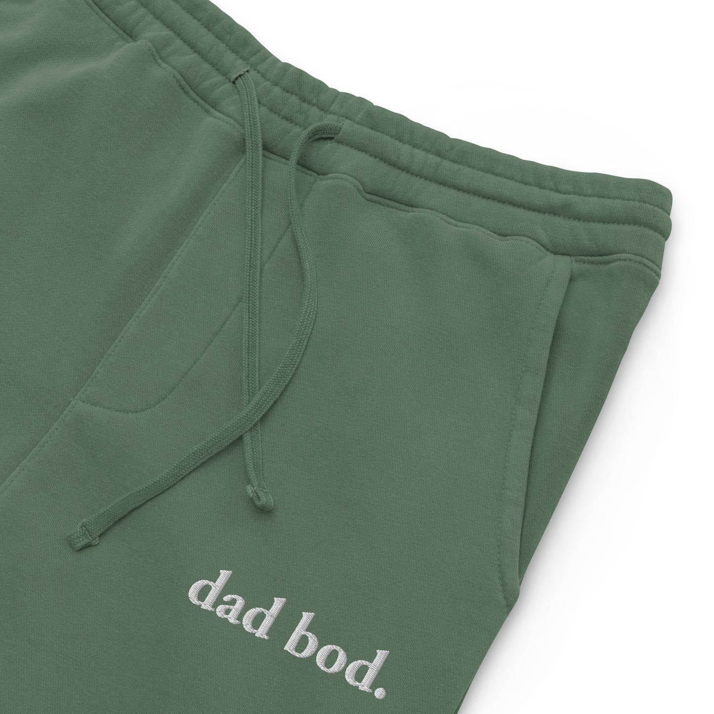 dad bod. pigment-dyed sweatpants