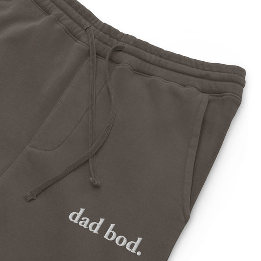 dad bod. pigment-dyed sweatpants