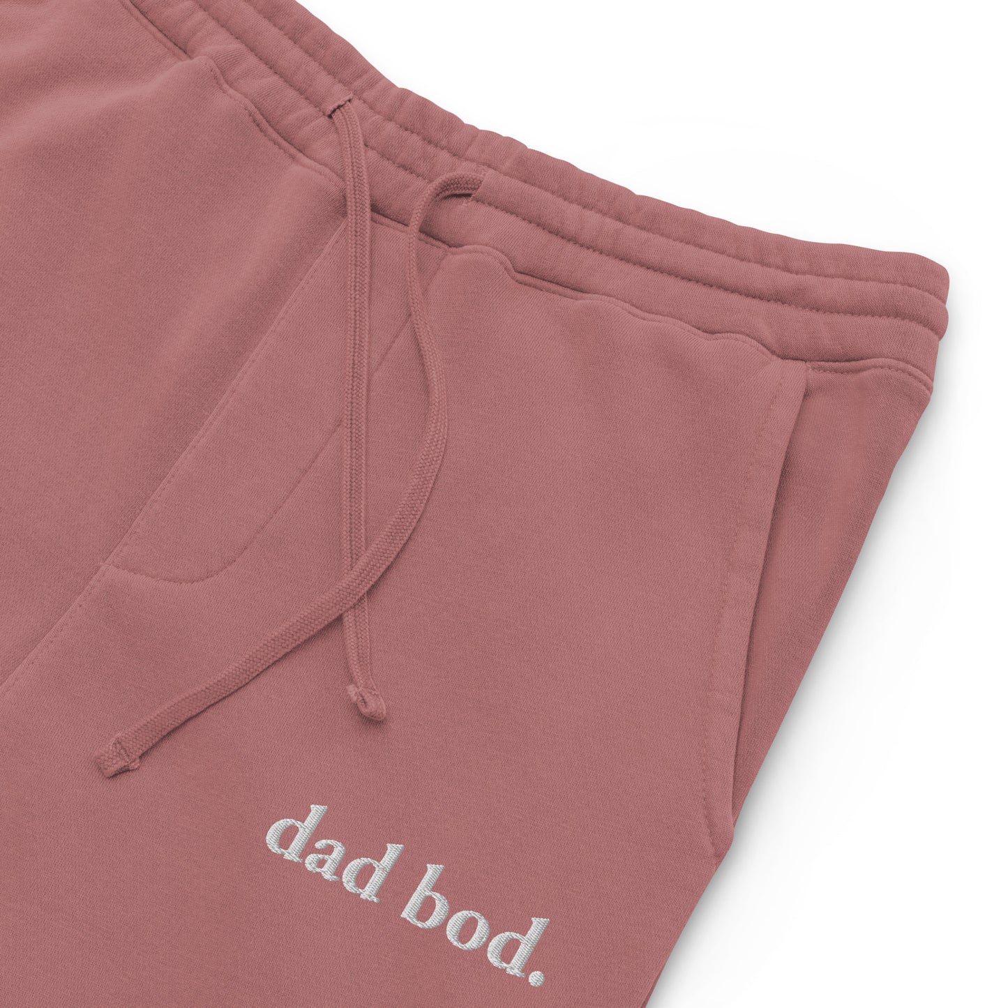 dad bod. pigment-dyed sweatpants