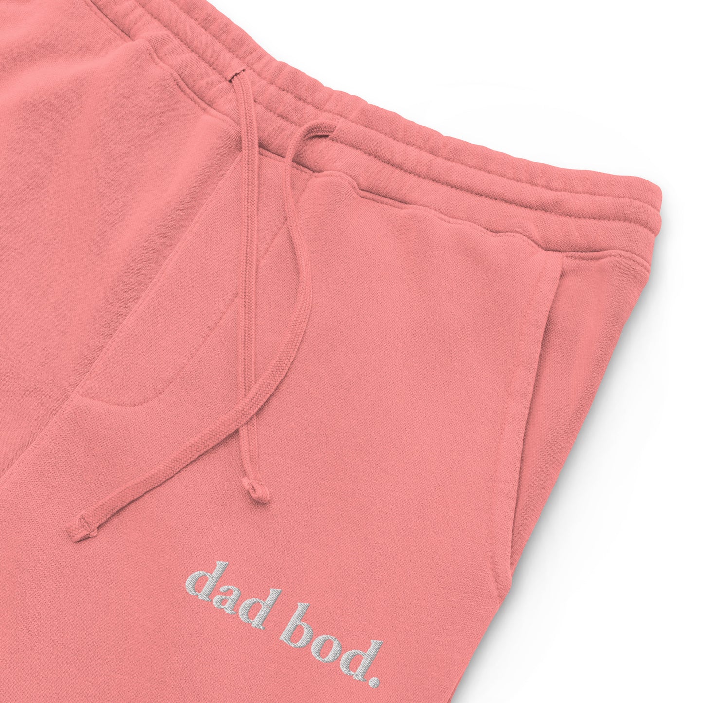 dad bod. pigment-dyed sweatpants
