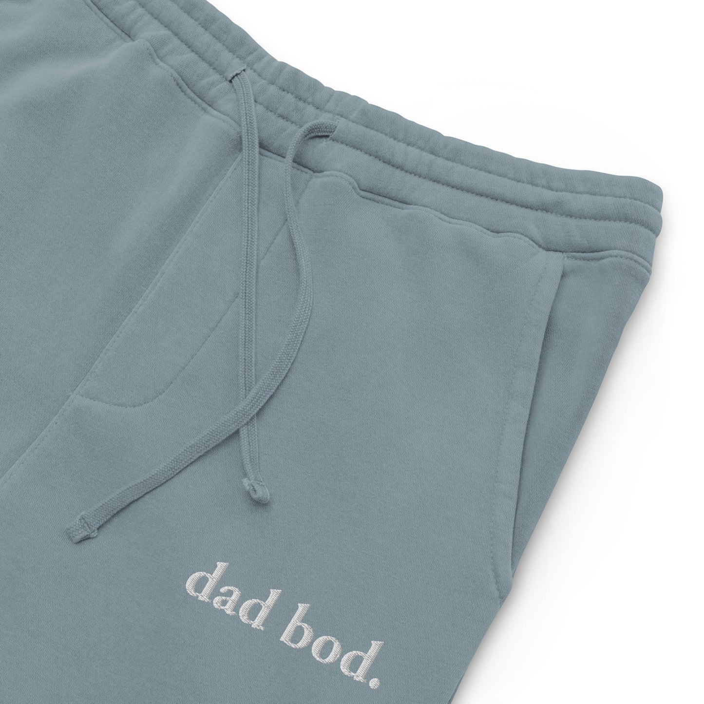 dad bod. pigment-dyed sweatpants
