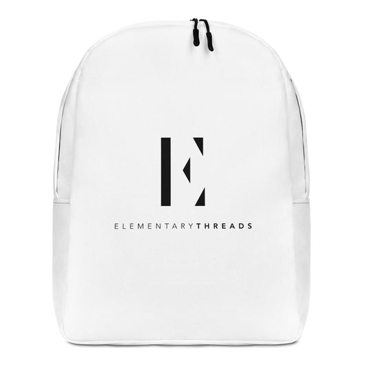 Elemental Threads White Minimalist Backpack