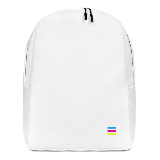 White Designer Minimalist Backpack