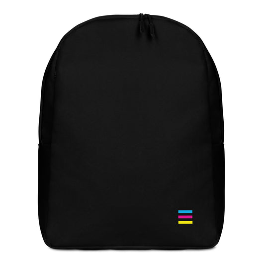 Black Designer Minimalist Backpack