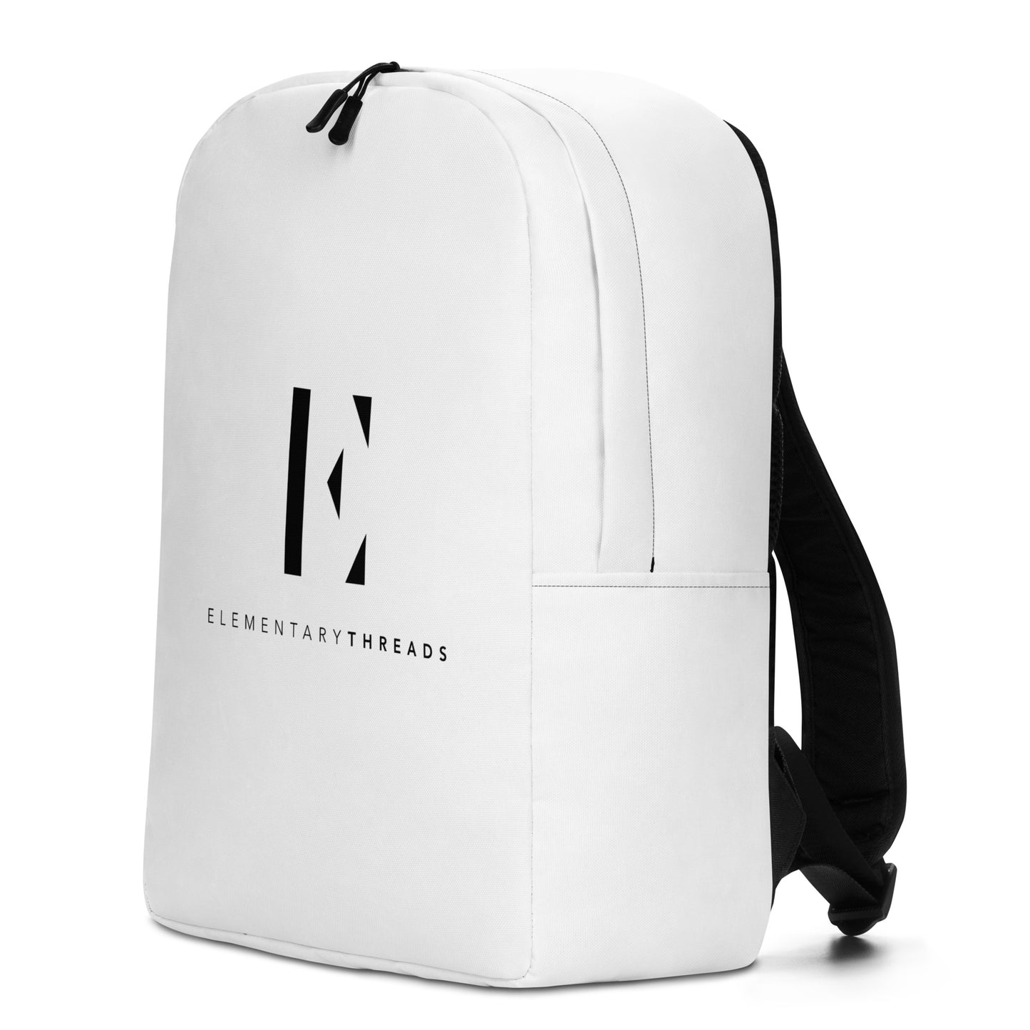 Elemental Threads White Minimalist Backpack