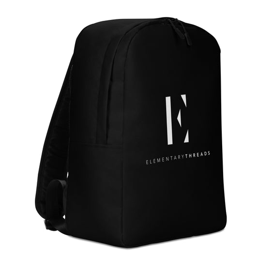 Elementary Threads Black Minimalist Backpack