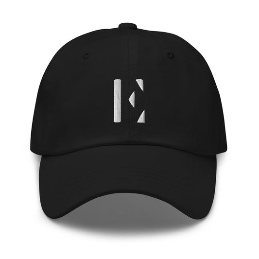 Elementary Threads White Embroidered Dad hat