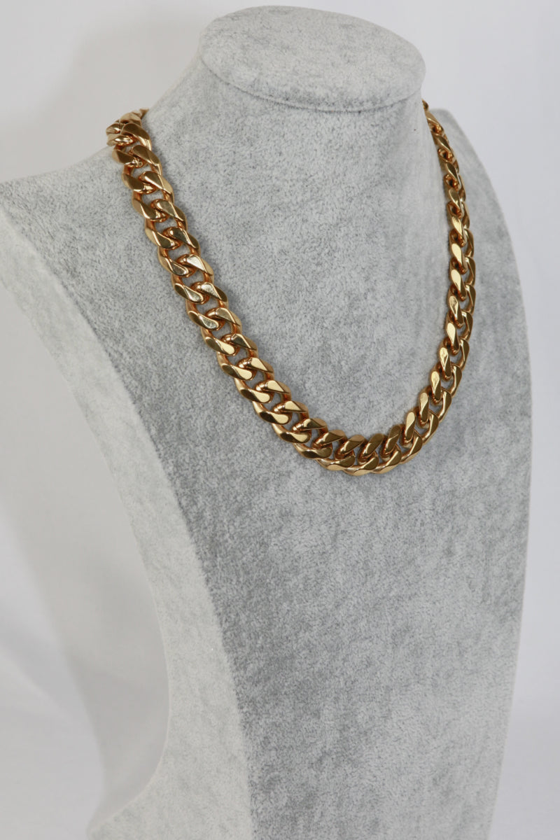 Thick Curb Chain Stainless Steel Necklace