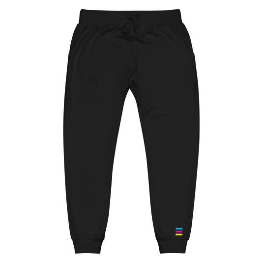 Designer fleece sweatpants