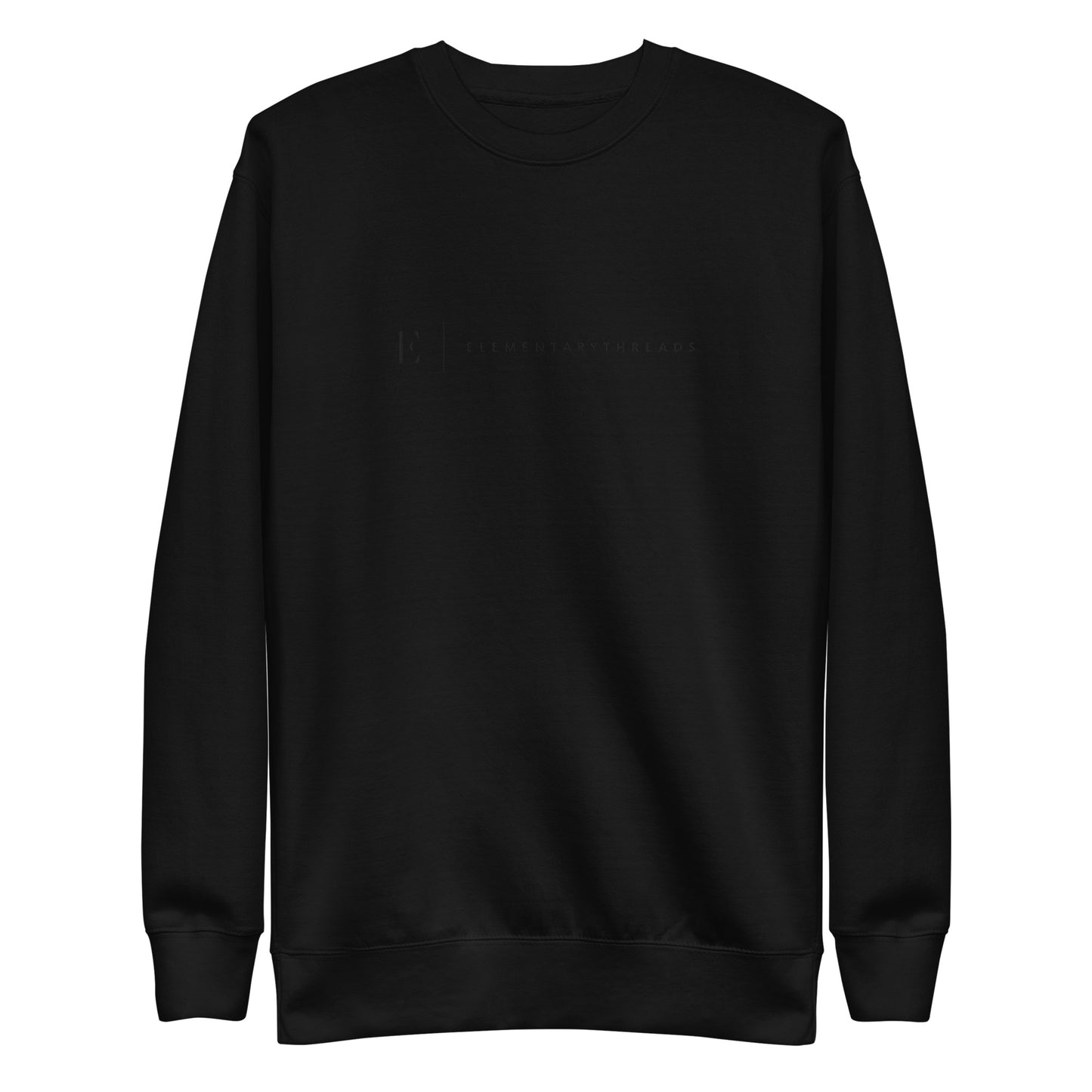 Elementary Threads Premium Black Embroidered Sweatshirt V2